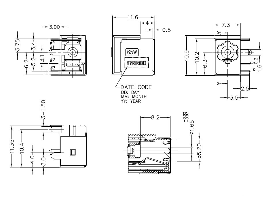        Acer, Beng, MSI, Compaq, HP  G726 1.65mm