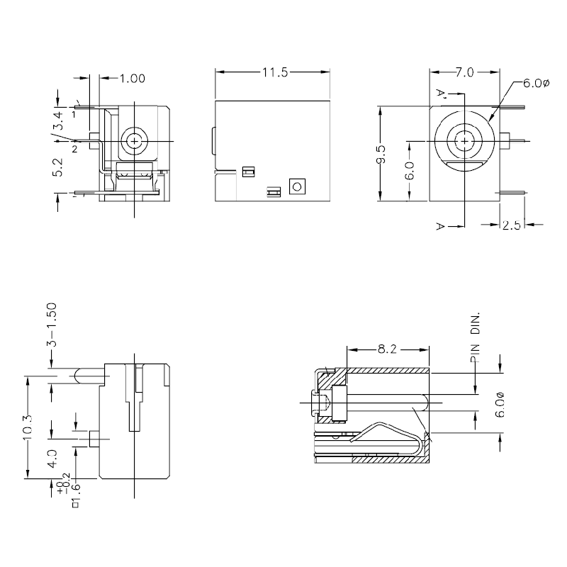 Разъем питания ноутбука Asus тип G026 2.5мм datasheet
